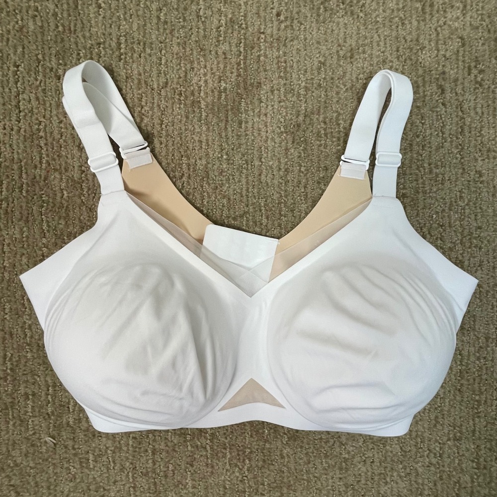 HONEYLOVE Womens XL++‎ Full Support Bra White Seamless Comfort Everyday Wear